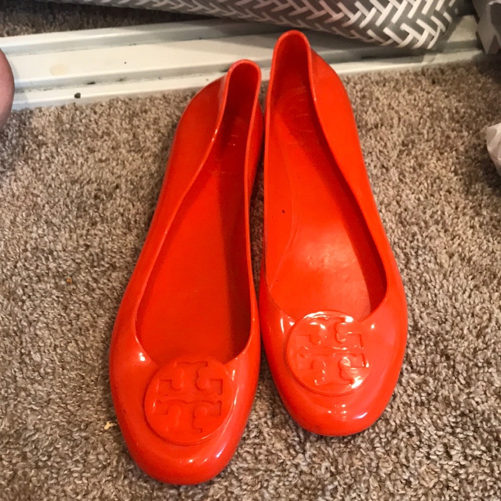 Gently used Tory Burch flats! Jellies!!